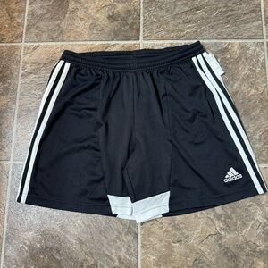 Adidas Shorts ClimaCool 3-Stripes Womens US Small Black White Training ForMotion